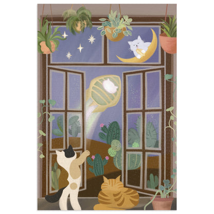 Jigsaw Puzzle with Tin (The Feline Cheese Mission) - 252/500/1000 Piece Puzzle